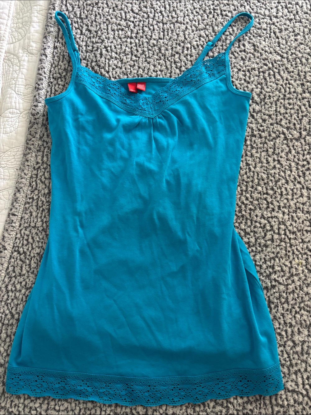 Esprit Teal Lace-Trim Camisole